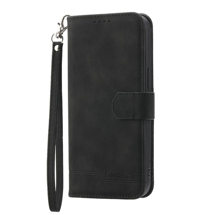 Dierfeng Dream Line TPU Hybrid PU Leather Phone Case, For iPhone 16e, For iPhone 16 Pro Max, For iPhone 16 Pro, For iPhone 16 Plus