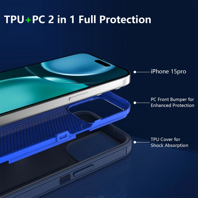 2 in 1 Magnetic PC + TPU Phone Case, For iPhone 15 Pro Max, For iPhone 15 Pro, For iPhone 15 Plus, For iPhone 15