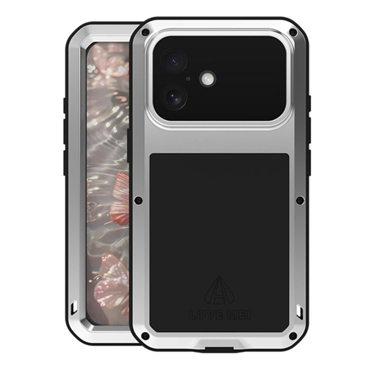 LOVE MEI Metal Shockproof Life Waterproof Dustproof Phone Case, For iPhone 16 Pro Max, For iPhone 16 Pro, For iPhone 16, For iPhone 15 Pro Max