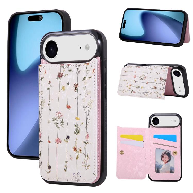 Printed Double Buckle RFID Anti-theft Phone Case, For iPhone 16e, For iPhone 16 Pro Max, For iPhone 16 Pro, For iPhone 16 Plus, For iPhone 16, For iPhone 15 Pro Max