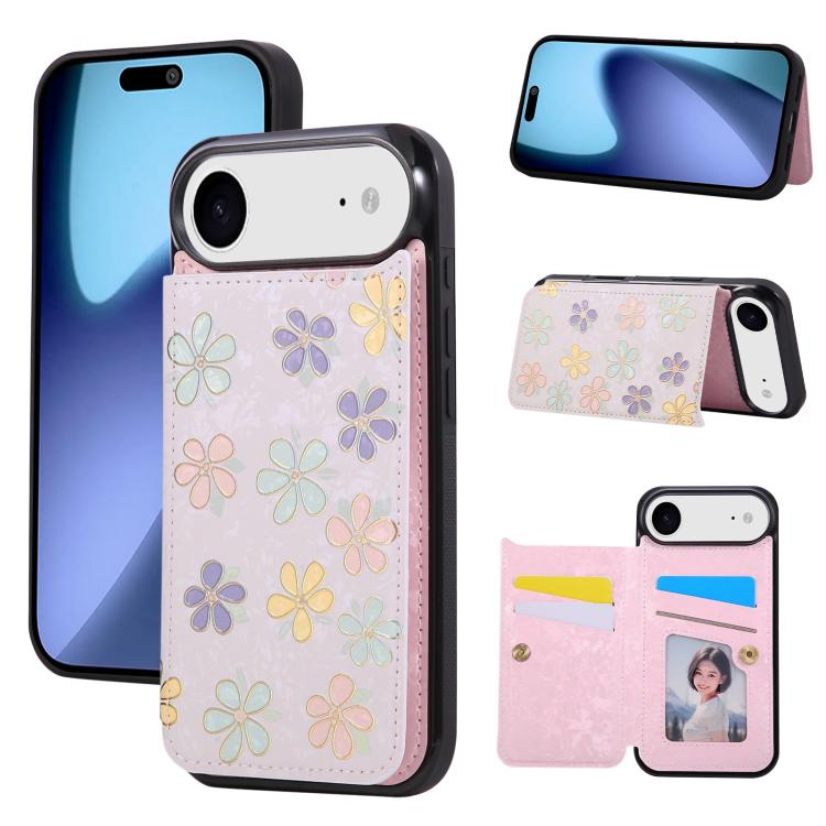 Printed Double Buckle RFID Anti-theft Phone Case, For iPhone 16e, For iPhone 16 Pro Max, For iPhone 16 Pro, For iPhone 16 Plus, For iPhone 16, For iPhone 15 Pro Max