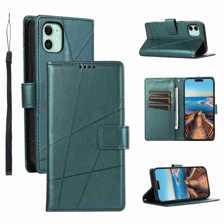 PU Genuine Leather Texture Embossed Line Phone Case, For iPhone 12 Pro, For iPhone 12 mini, For iPhone 11 Pro Max, For iPhone 11