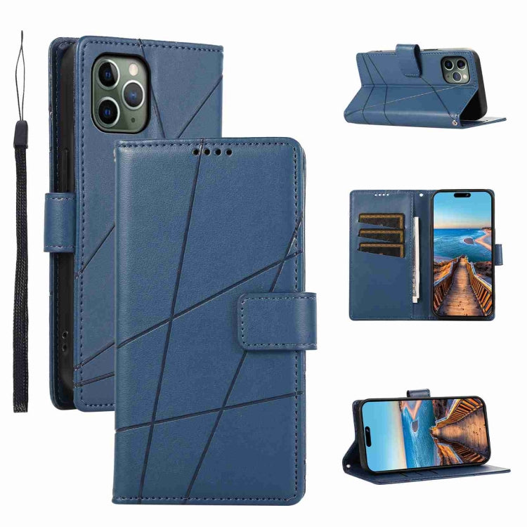 PU Genuine Leather Texture Embossed Line Phone Case, For iPhone 12 Pro, For iPhone 12 mini, For iPhone 11 Pro Max, For iPhone 11