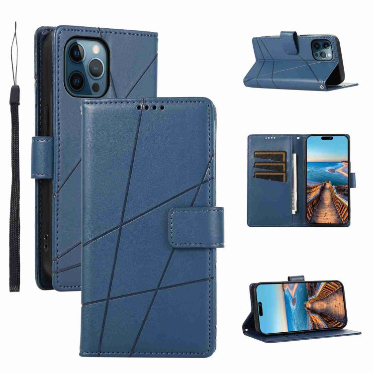 PU Genuine Leather Texture Embossed Line Phone Case, For iPhone 12 Pro, For iPhone 12 mini, For iPhone 11 Pro Max, For iPhone 11