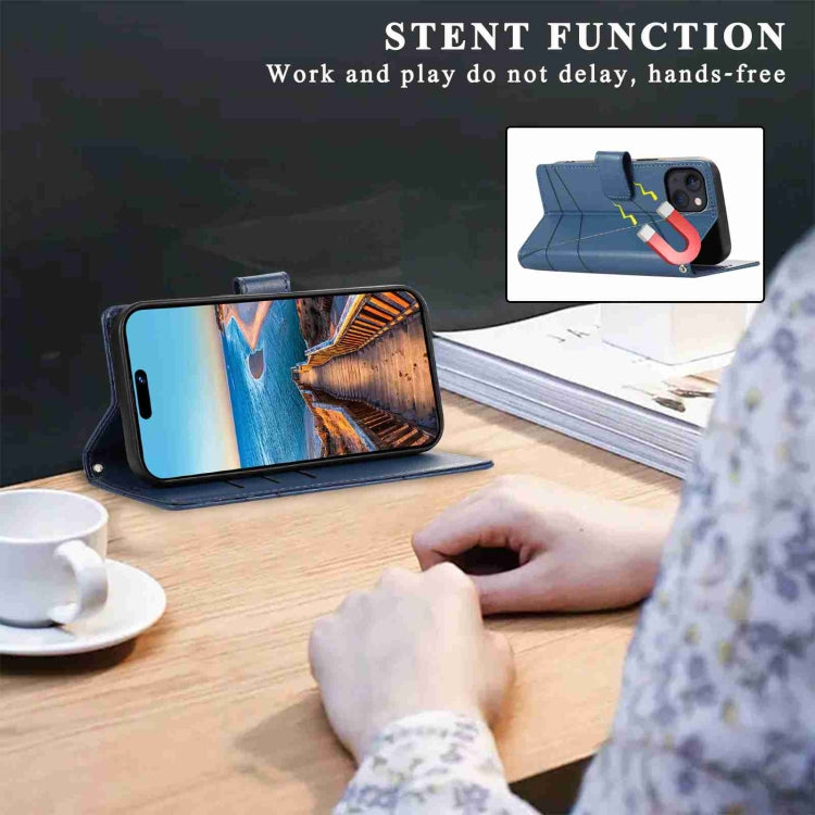 PU Genuine Leather Texture Embossed Line Phone Case, For iPhone 13, For iPhone 13 mini, For iPhone 12, For iPhone 12 Pro Max