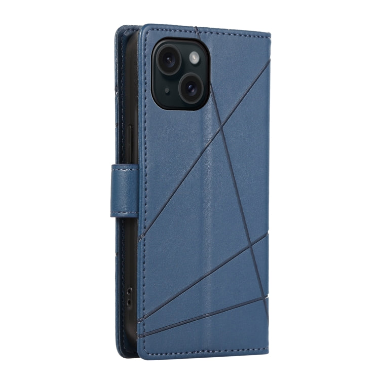 PU Genuine Leather Texture Embossed Line Phone Case, For iPhone 15, For iPhone 14 Plus, For iPhone 14, For iPhone 14 Pro