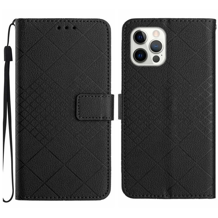 Rhombic Grid Texture Leather Phone Case, For iPhone 16, For iPhone 15 Pro Max, For iPhone 15 Pro, For iPhone 15 Plus
