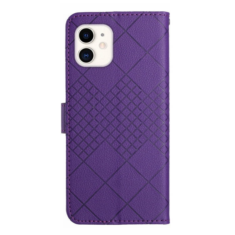 Rhombic Grid Texture Leather Phone Case, For iPhone 12 / 12 Pro, For iPhone 12 Pro Max, For iPhone 11 Pro Max, For iPhone 11