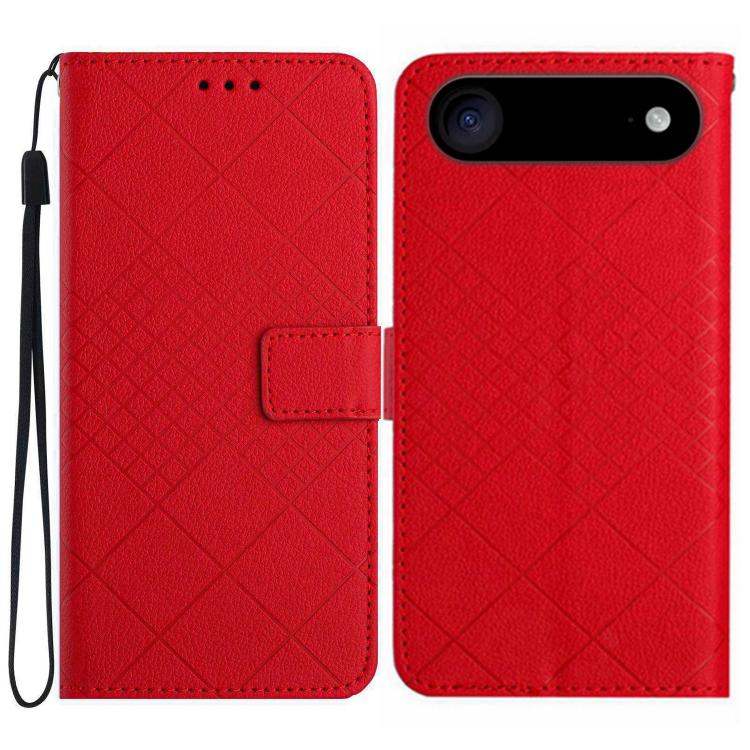 Rhombic Grid Texture Leather Phone Case, For iPhone 17 Pro Max, For iPhone 17 Pro, For iPhone 17, For iPhone Air