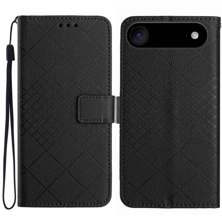 Rhombic Grid Texture Leather Phone Case, For iPhone 17 Pro Max, For iPhone 17 Pro, For iPhone 17, For iPhone Air