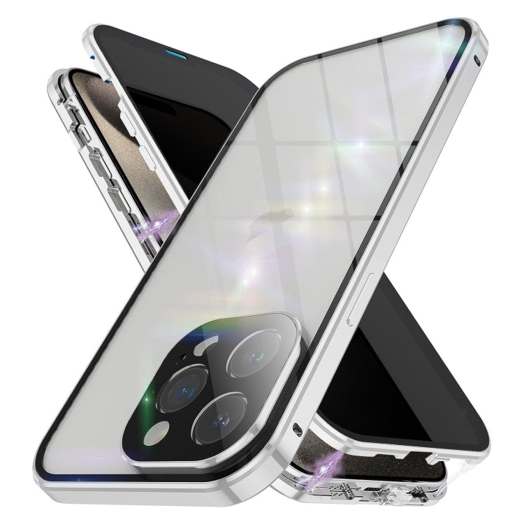 Anti-peeping Magnetic Double-sided Tempered Glass Phone Case, For iPhone 15 Pro Max, For iPhone 15 Pro, For iPhone 15 Plus, For iPhone 15