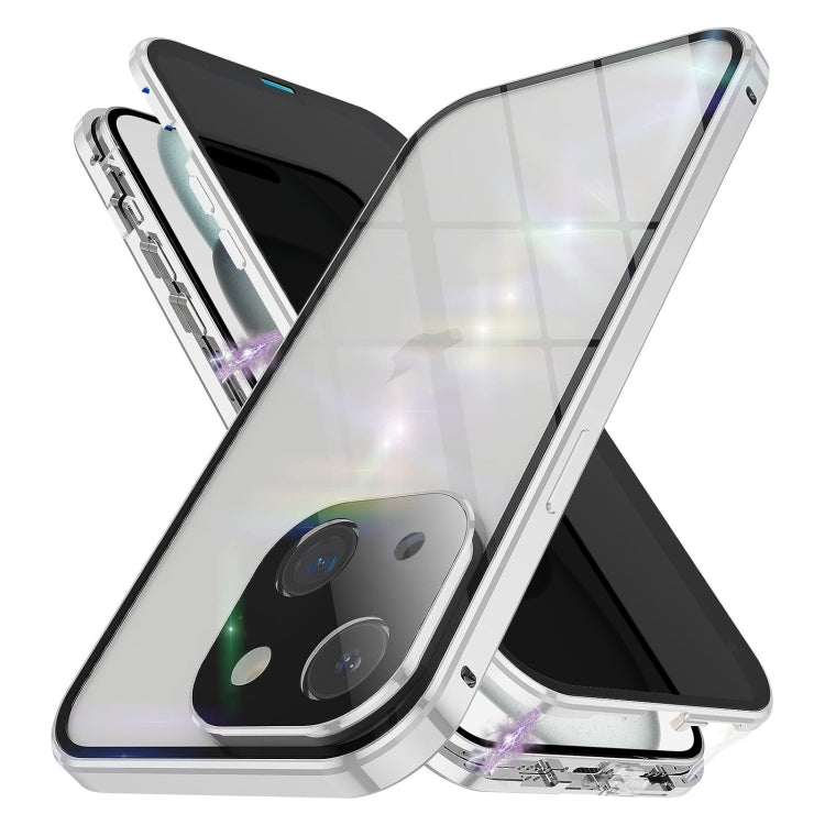 Anti-peeping Magnetic Double-sided Tempered Glass Phone Case, For iPhone 15 Pro Max, For iPhone 15 Pro, For iPhone 15 Plus, For iPhone 15