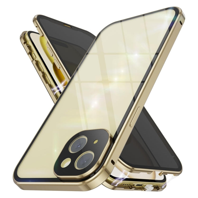 Anti-peeping Magnetic Double-sided Tempered Glass Phone Case, For iPhone 15 Pro Max, For iPhone 15 Pro, For iPhone 15 Plus, For iPhone 15