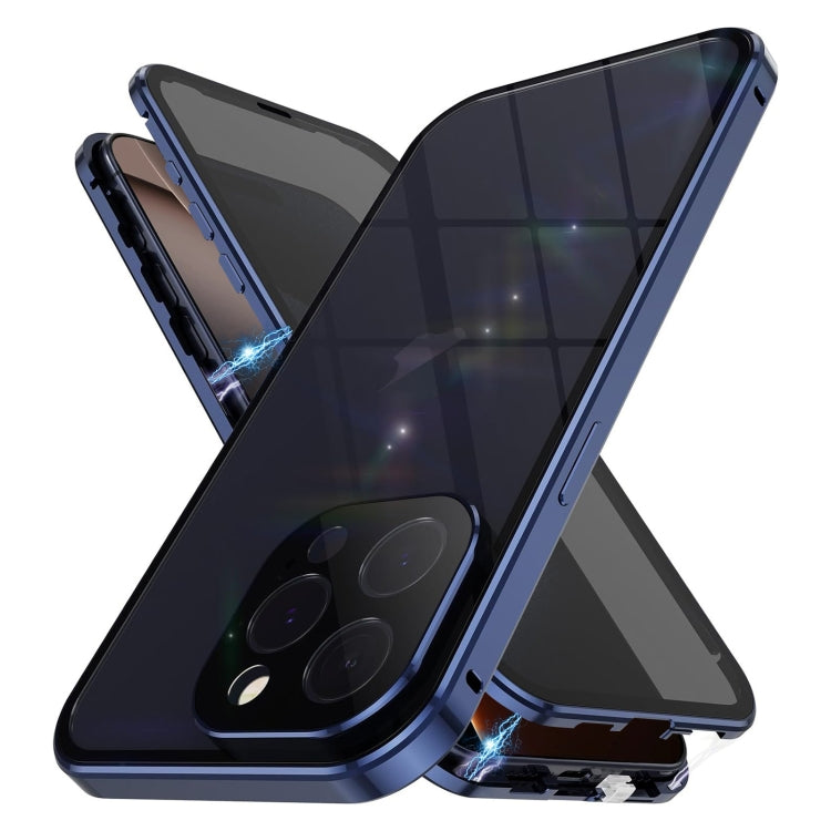 Anti-peeping Magnetic Double-sided Tempered Glass Phone Case, For iPhone 16 Pro Max, For iPhone 16 Pro, For iPhone 16 Plus, For iPhone 16