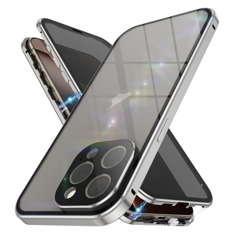 Anti-peeping Magnetic Double-sided Tempered Glass Phone Case, For iPhone 16 Pro Max, For iPhone 16 Pro, For iPhone 16 Plus, For iPhone 16