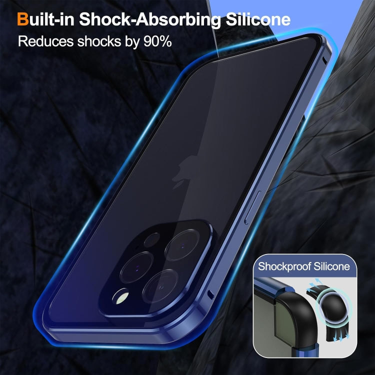 Anti-peeping Magnetic Double-sided Tempered Glass Phone Case, For iPhone 16 Pro Max, For iPhone 16 Pro, For iPhone 16 Plus, For iPhone 16