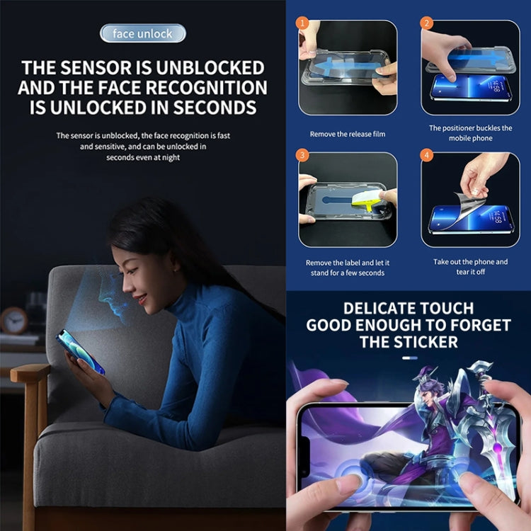 25pcs HD Fast Attach Dust-proof Anti-static Tempered Glass Film