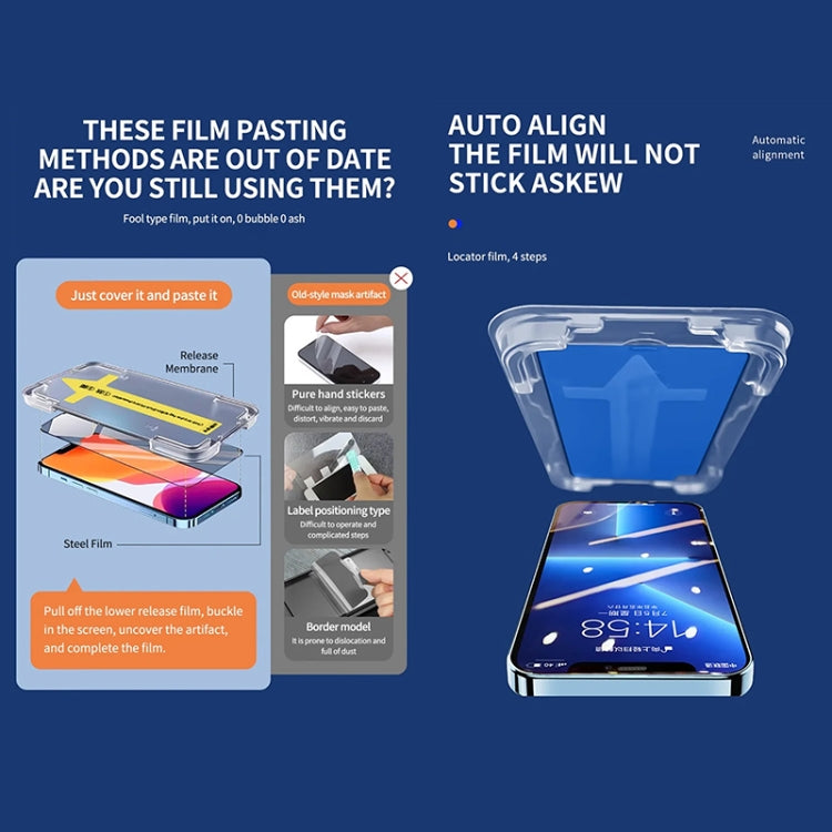 25pcs Anti-peeping Fast Attach Dust-proof Anti-static Tempered Glass Film