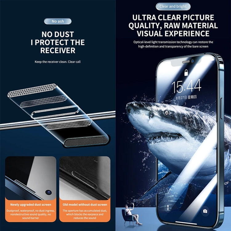 25pcs Anti-peeping Fast Attach Dust-proof Anti-static Tempered Glass Film