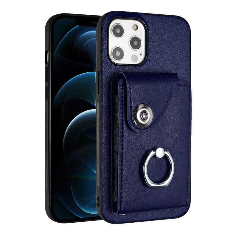 Organ Card Bag Ring Holder Phone Case, For iPhone 12 Pro, For iPhone 12 mini, For iPhone 11 Pro Max, For iPhone 11