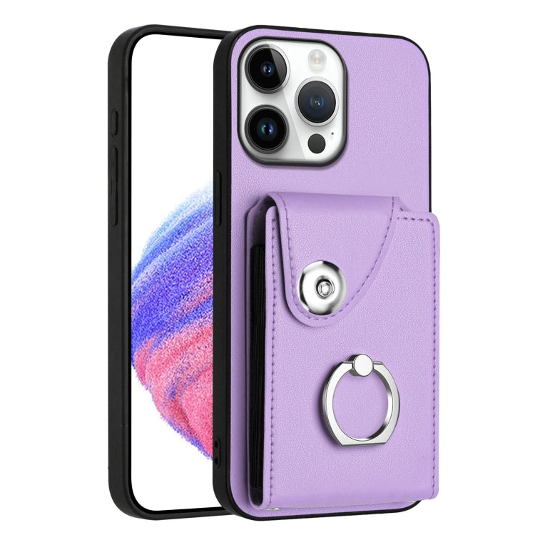 Organ Card Bag Ring Holder Phone Case, For iPhone 16e, For iPhone 16 Pro Max, For iPhone 16 Pro, For iPhone 16 Plus