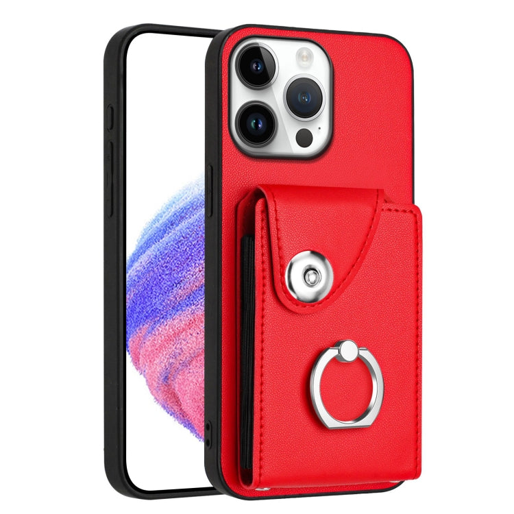 Organ Card Bag Ring Holder Phone Case, For iPhone 16e, For iPhone 16 Pro Max, For iPhone 16 Pro, For iPhone 16 Plus
