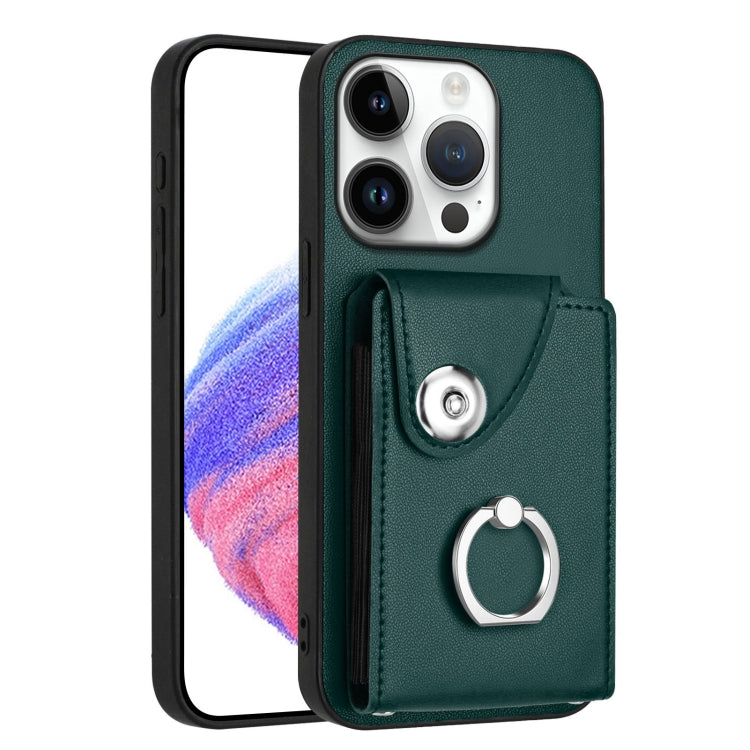 Organ Card Bag Ring Holder Phone Case, For iPhone 16e, For iPhone 16 Pro Max, For iPhone 16 Pro, For iPhone 16 Plus