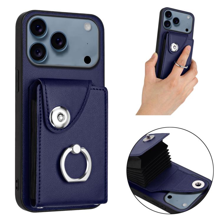 Organ Card Bag Ring Holder Phone Case, For iPhone 17 Pro Max, For iPhone 17 Pro, For iPhone 17, For iPhone Air
