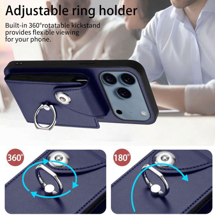 Organ Card Bag Ring Holder Phone Case, For iPhone 17 Pro Max, For iPhone 17 Pro, For iPhone 17, For iPhone Air