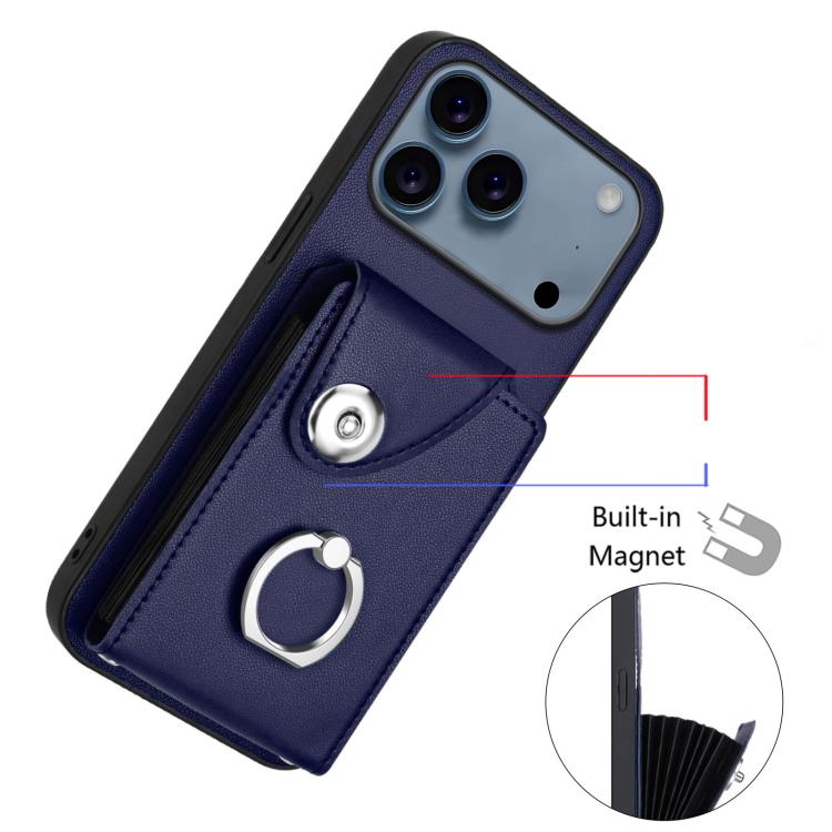 Organ Card Bag Ring Holder Phone Case, For iPhone 17 Pro Max, For iPhone 17 Pro, For iPhone 17, For iPhone Air