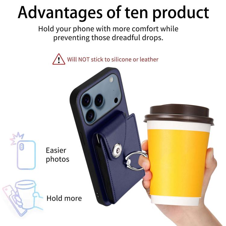 Organ Card Bag Ring Holder Phone Case, For iPhone 17 Pro Max, For iPhone 17 Pro, For iPhone 17, For iPhone Air