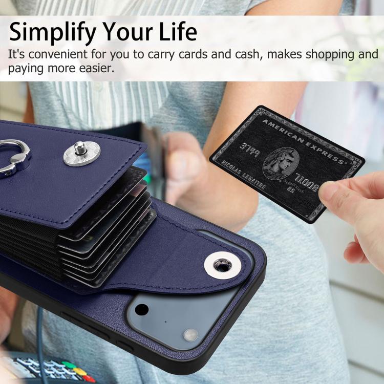 Organ Card Bag Ring Holder Phone Case, For iPhone 17 Pro Max, For iPhone 17 Pro, For iPhone 17, For iPhone Air