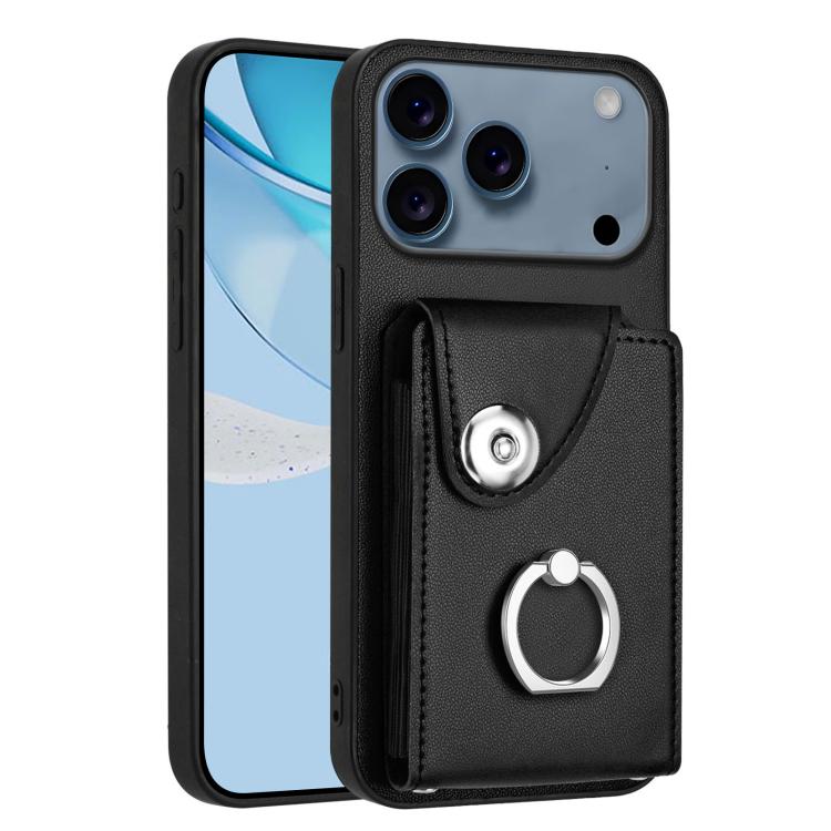 Organ Card Bag Ring Holder Phone Case, For iPhone 17 Pro Max, For iPhone 17 Pro, For iPhone 17, For iPhone Air