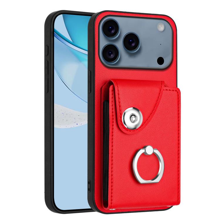 Organ Card Bag Ring Holder Phone Case, For iPhone 17 Pro Max, For iPhone 17 Pro, For iPhone 17, For iPhone Air