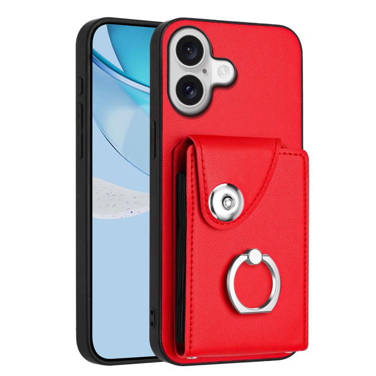 Organ Card Bag Ring Holder Phone Case, For iPhone 17 Pro Max, For iPhone 17 Pro, For iPhone 17, For iPhone Air