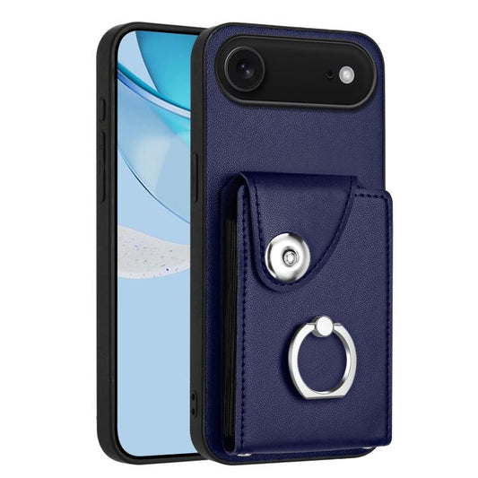 Organ Card Bag Ring Holder Phone Case, For iPhone 16e, For iPhone 16 Pro Max, For iPhone 16 Pro, For iPhone 16 Plus