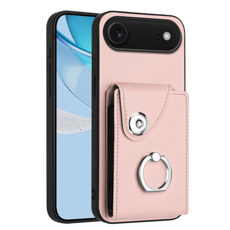 Organ Card Bag Ring Holder Phone Case, For iPhone 16e, For iPhone 16 Pro Max, For iPhone 16 Pro, For iPhone 16 Plus