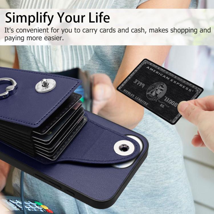 Organ Card Bag Ring Holder Phone Case, For iPhone 17 Pro Max, For iPhone 17 Pro, For iPhone 17, For iPhone Air