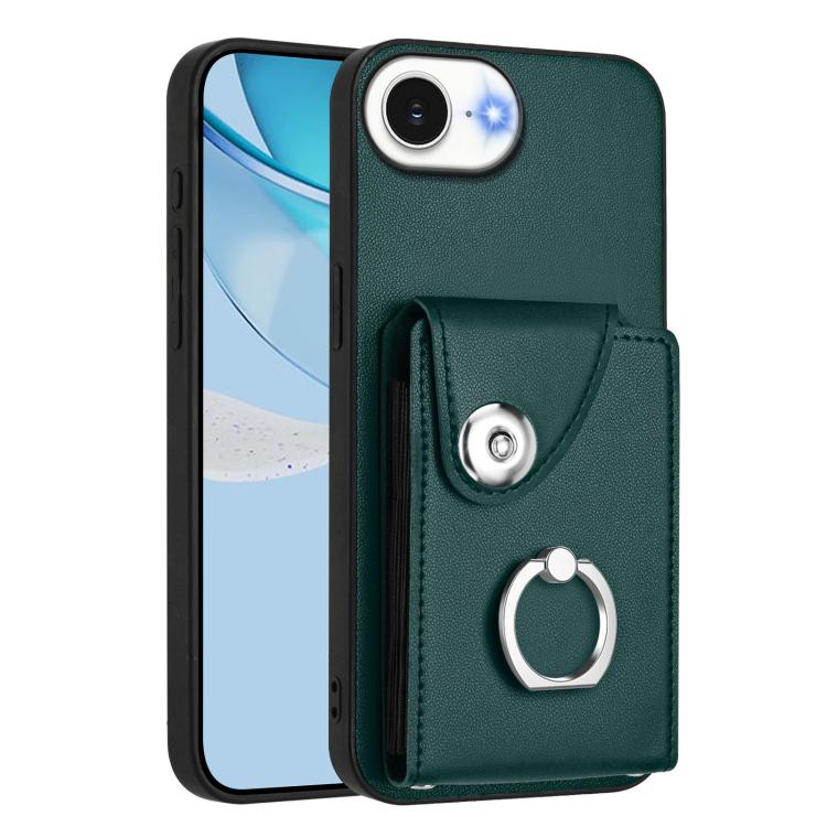 Organ Card Bag Ring Holder Phone Case, For iPhone 17 Pro Max, For iPhone 17 Pro, For iPhone 17, For iPhone Air