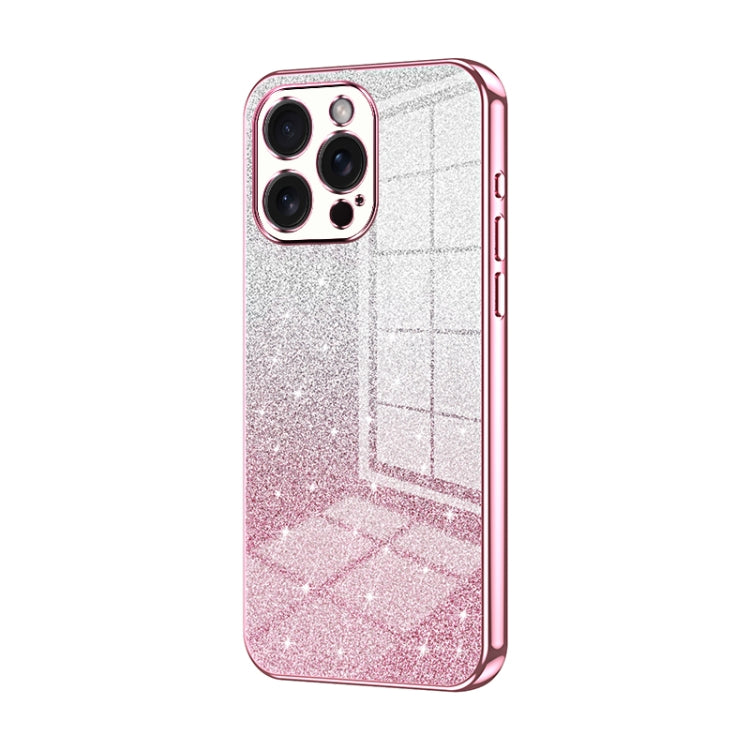 Gradient Glitter Powder Electroplated Phone Case, For iPhone 15 Pro Max, For iPhone 15 Pro, For iPhone 15 Plus