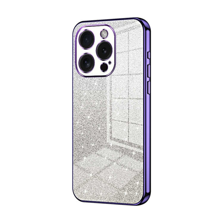 Gradient Glitter Powder Electroplated Phone Case, For iPhone 15 Pro Max, For iPhone 15 Pro, For iPhone 15 Plus