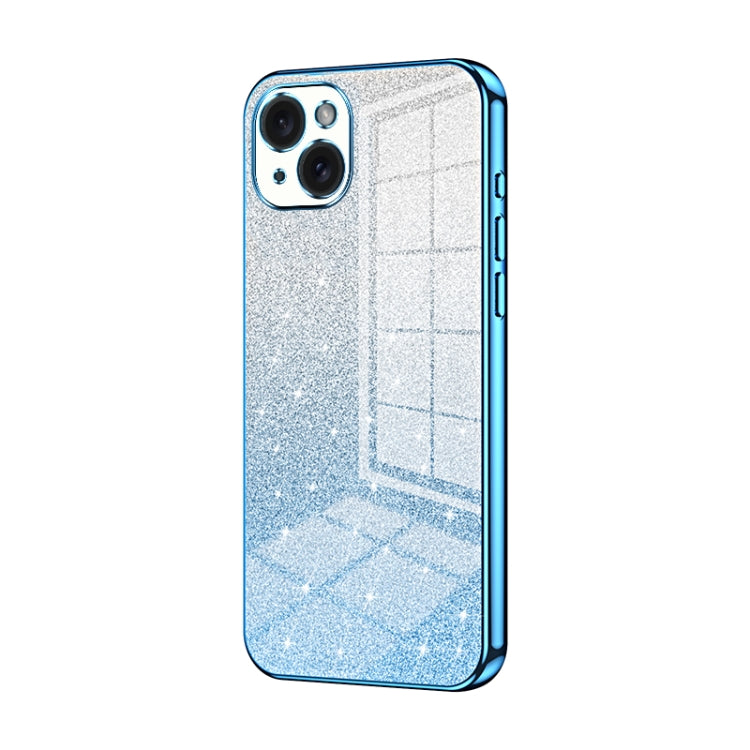Gradient Glitter Powder Electroplated Phone Case, For iPhone 15 Pro Max, For iPhone 15 Pro, For iPhone 15 Plus