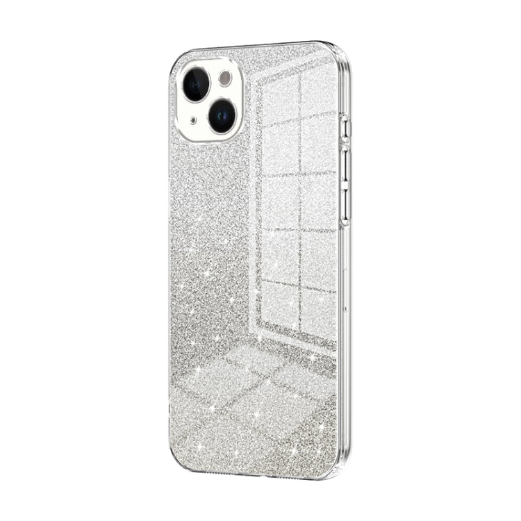 Gradient Glitter Powder Electroplated Phone Case, For iPhone 15, For iPhone 14 Plus, For iPhone 14