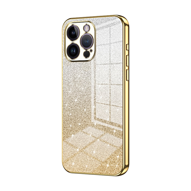 Gradient Glitter Powder Electroplated Phone Case, For iPhone 14 Pro, For iPhone 14 Pro Max, For iPhone SE 2022 / 2020 / 8 / 7
