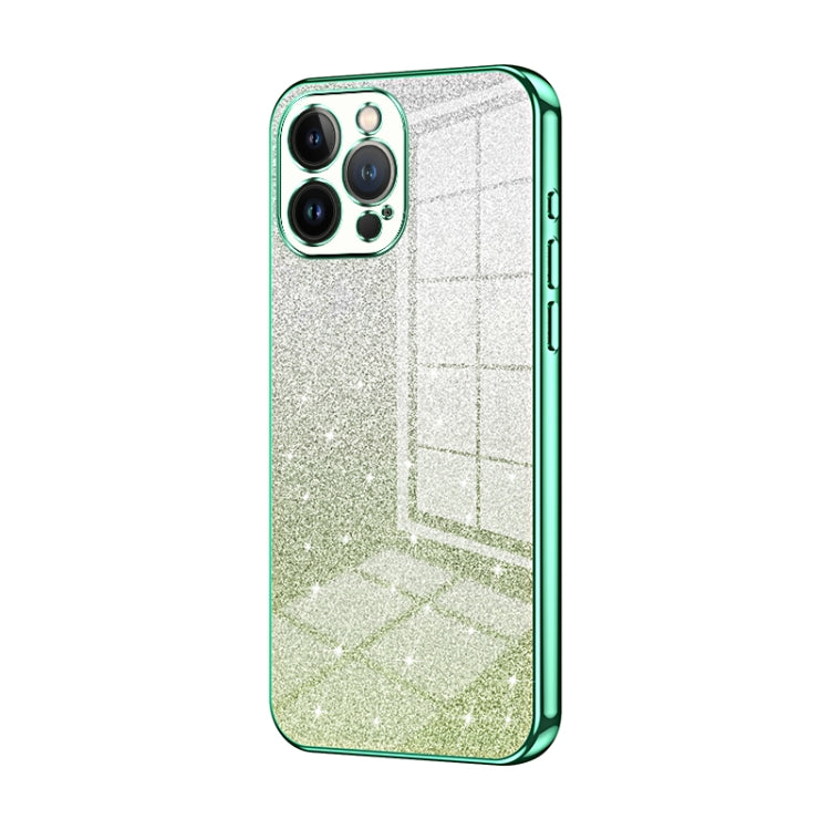 Gradient Glitter Powder Electroplated Phone Case, For iPhone 13 Pro Max, For iPhone 13 Pro, For iPhone 13