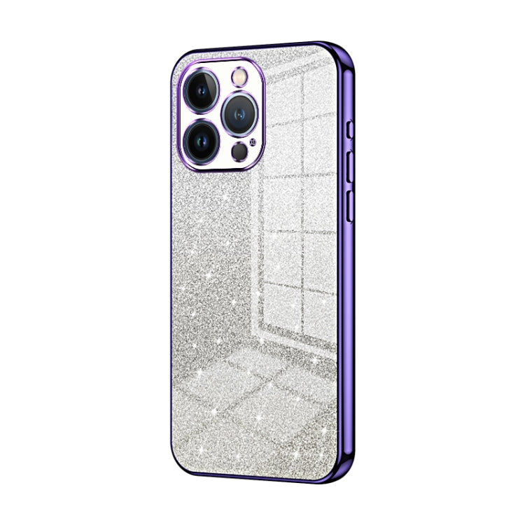 Gradient Glitter Powder Electroplated Phone Case, For iPhone 13 Pro Max, For iPhone 13 Pro, For iPhone 13