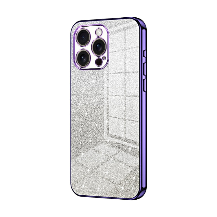 Gradient Glitter Powder Electroplated Phone Case, For iPhone Air, For iPhone 16e, For iPhone 16 Pro Max