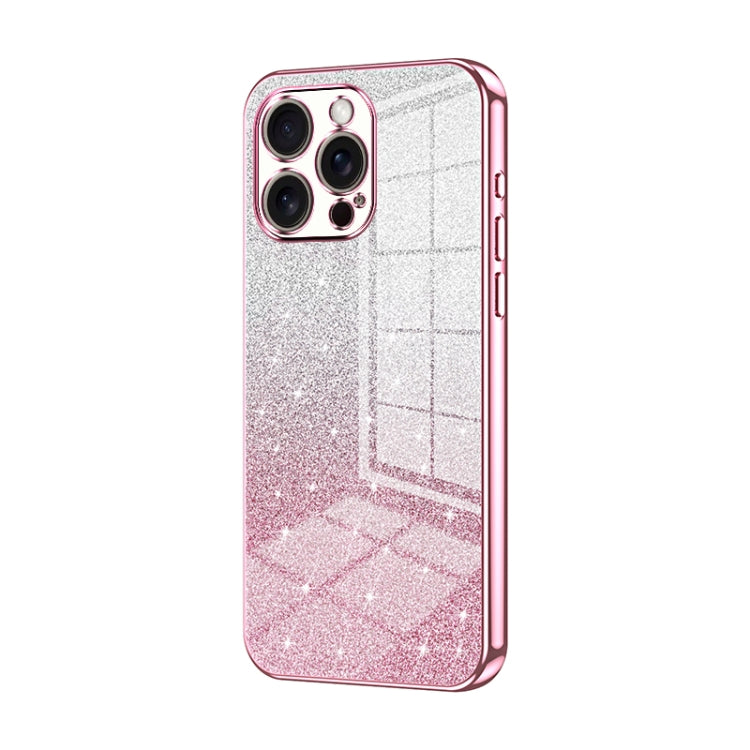 Gradient Glitter Powder Electroplated Phone Case, For iPhone Air, For iPhone 16e, For iPhone 16 Pro Max