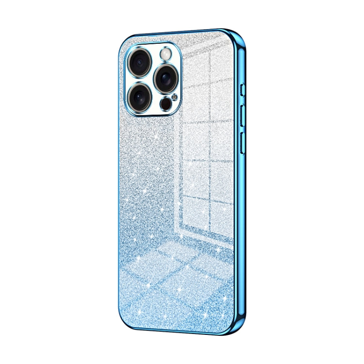 Gradient Glitter Powder Electroplated Phone Case, For iPhone Air, For iPhone 16e, For iPhone 16 Pro Max