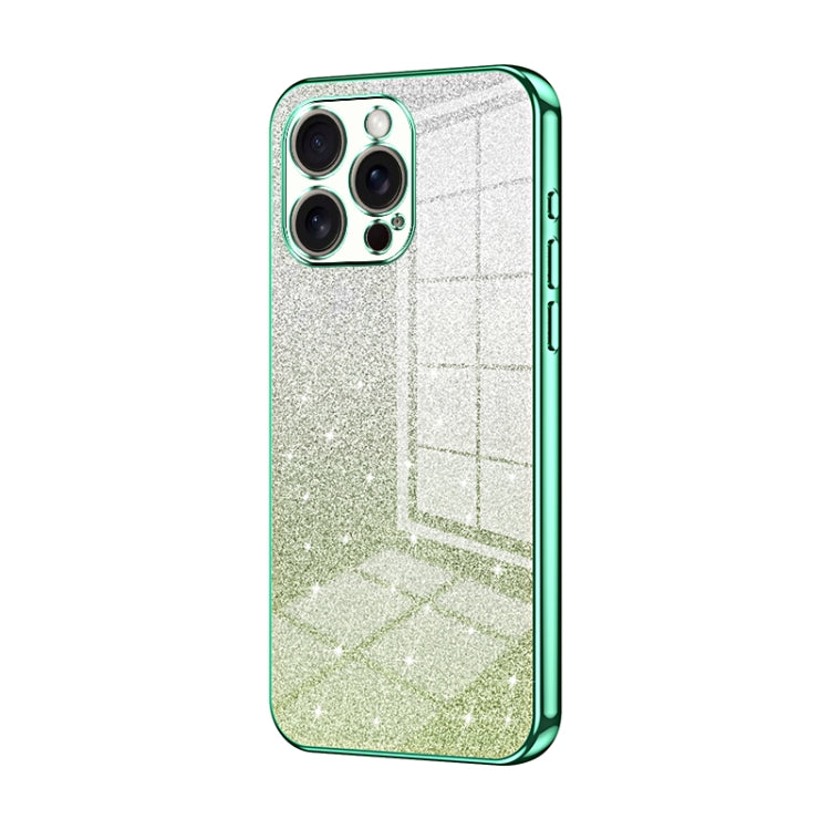 Gradient Glitter Powder Electroplated Phone Case, For iPhone Air, For iPhone 16e, For iPhone 16 Pro Max